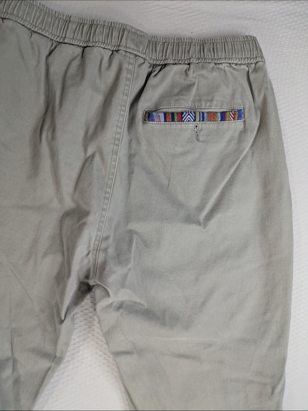 Wowie Pants Mens Medium Grey Drawstring Rambler Aztec Pockets - Picture 6 of 7